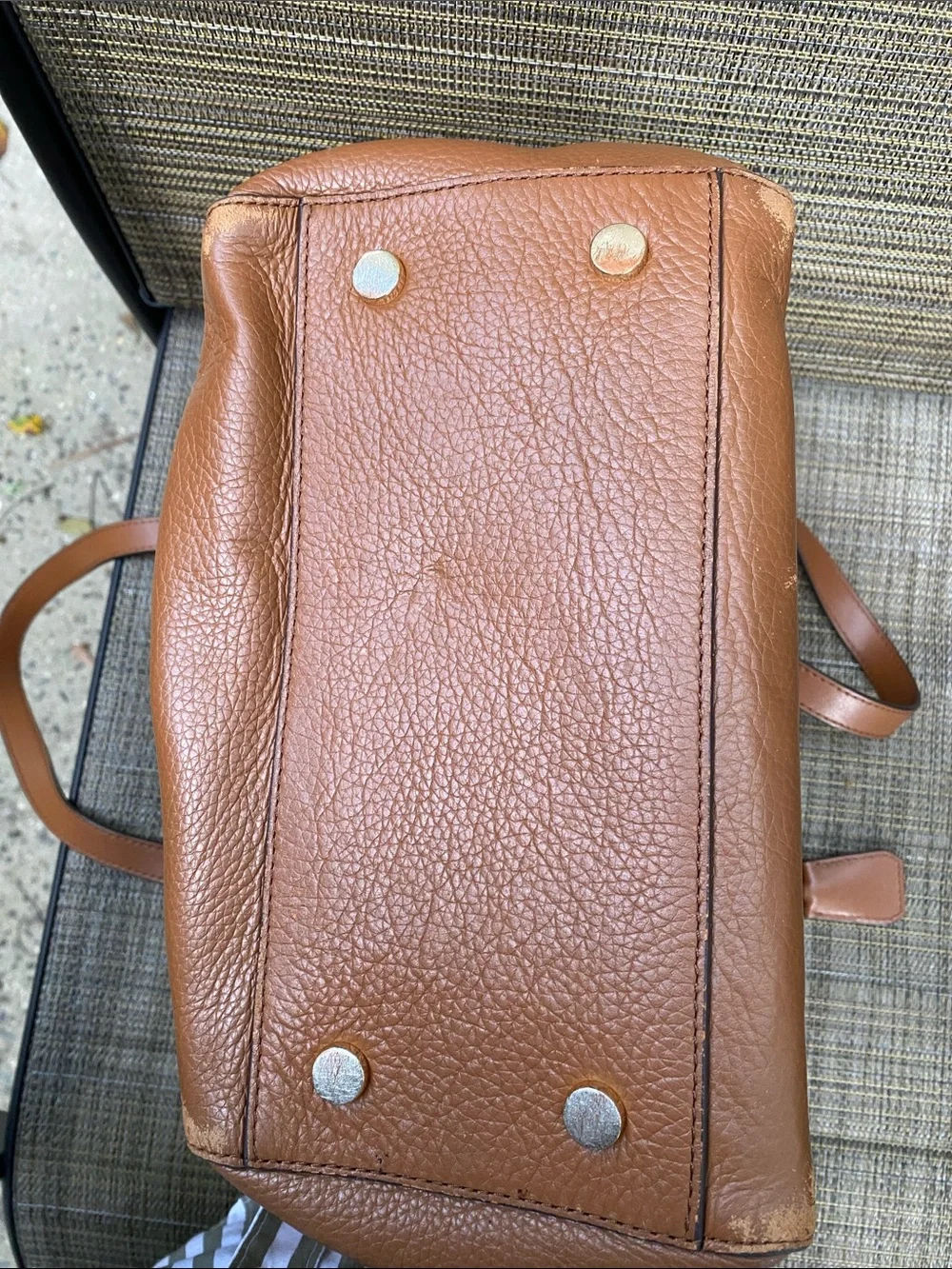Michael Kors Cognac Pebbled Leather Tote
